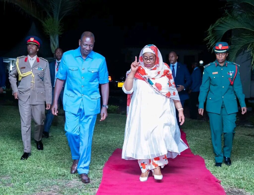 Kenya President William Ruto and Tanzania President Samia Suluhu