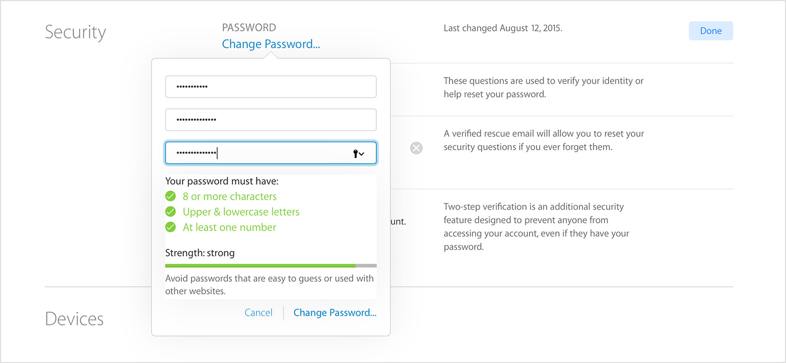 good passwords for your phone