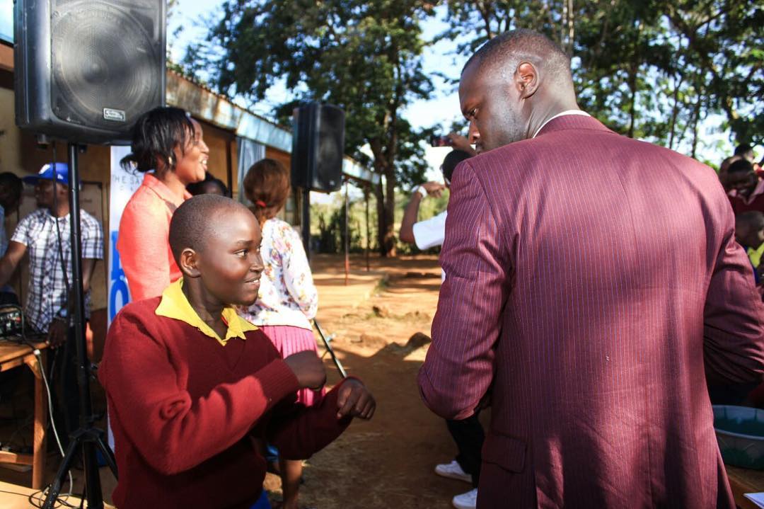 Image result for king kaka donates sanitary towels to school girls