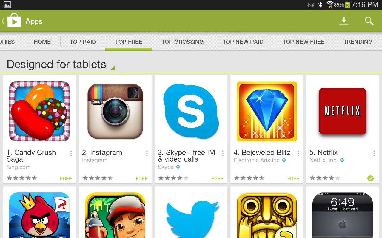 how to find the most downloaded application on play store